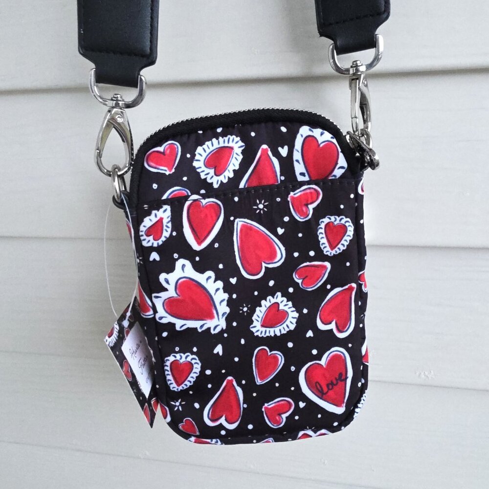 NWT Love Brighton Hearts and Flutter Utility Crossbody bag - Picture 3 of 15